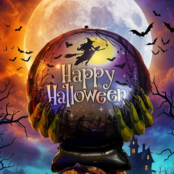 Happy Halloween Spooky Crystal Ball (27"-Jumbo)