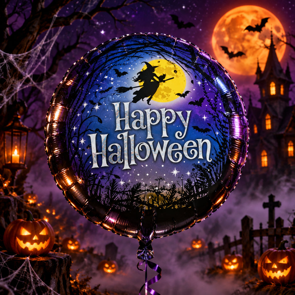 Happy Halloween Witchy Moon (18")