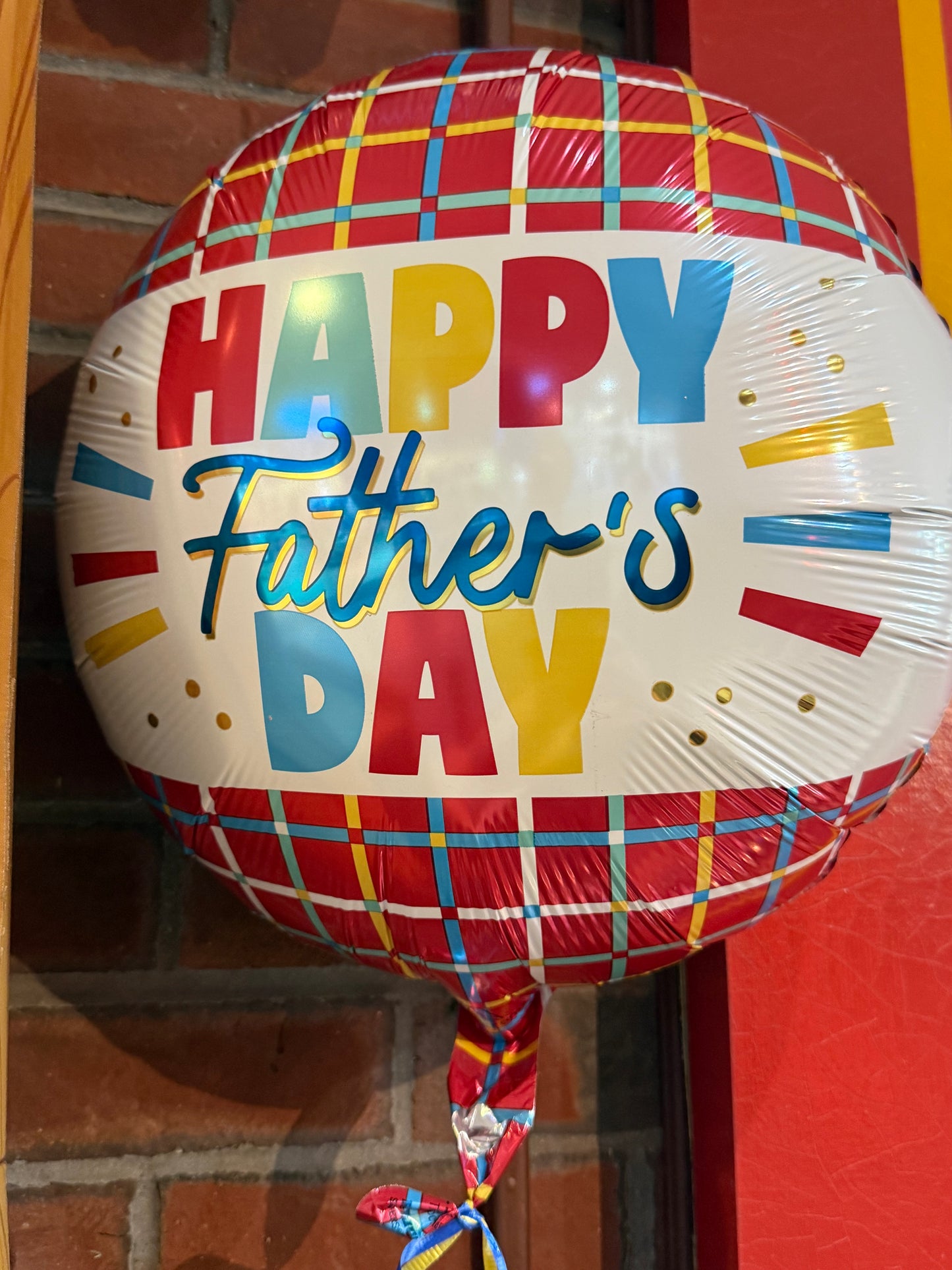 Happy Father's Day Grid Balloon (17")