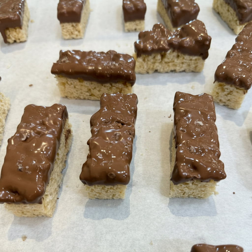 Chocolate Dipped Rice Krispie Treats